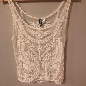 Lace tank top
